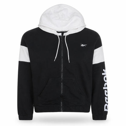 Womens UK Size S Reebok Black Full Zip Hoodie