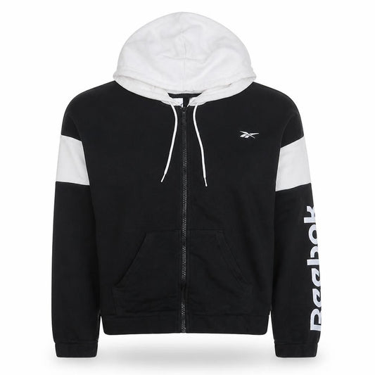 Womens UK Size S Reebok Black Full Zip Hoodie