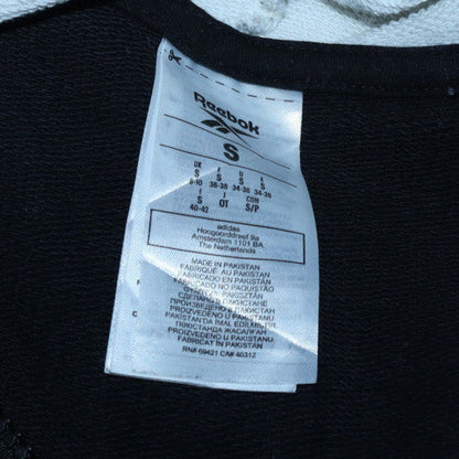 Womens UK Size S Reebok Black Full Zip Hoodie