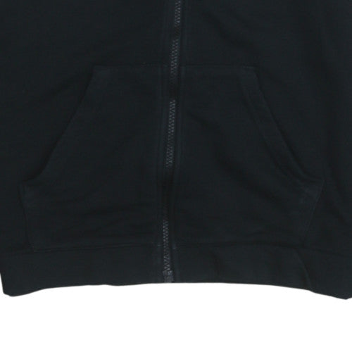 Womens UK Size S Reebok Black Full Zip Hoodie