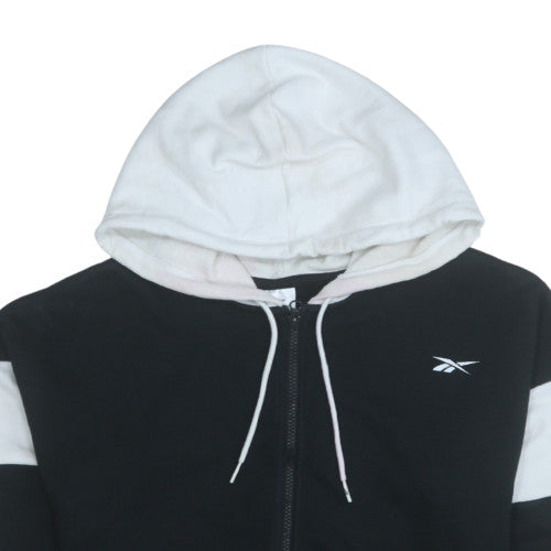 Womens UK Size S Reebok Black Full Zip Hoodie