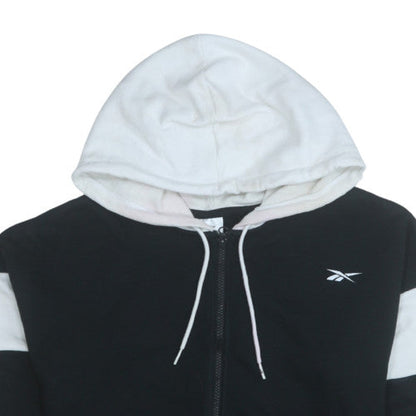 Womens UK Size S Reebok Black Full Zip Hoodie