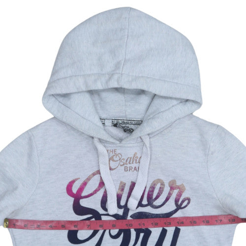 Womens UK Size S Superdry Grey Pullover Hoodie