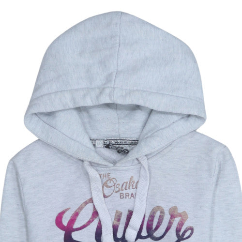 Womens UK Size S Superdry Grey Pullover Hoodie