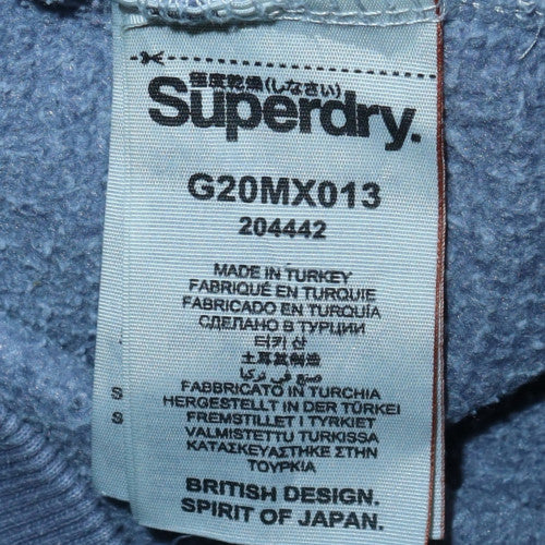 Womens UK Size S Superdry Grey Pullover Hoodie