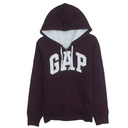 Womens UK Size M GAP Purple Full Zip Hoodie