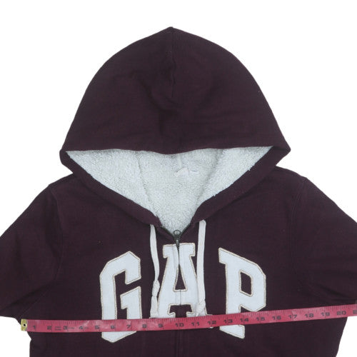 Womens UK Size M GAP Purple Full Zip Hoodie