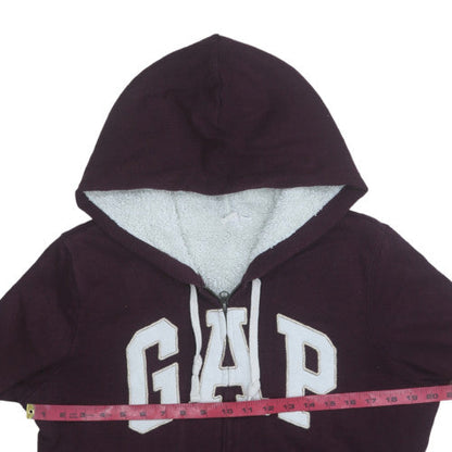Womens UK Size M GAP Purple Full Zip Hoodie