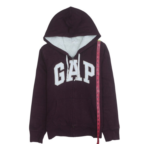 Womens UK Size M GAP Purple Full Zip Hoodie