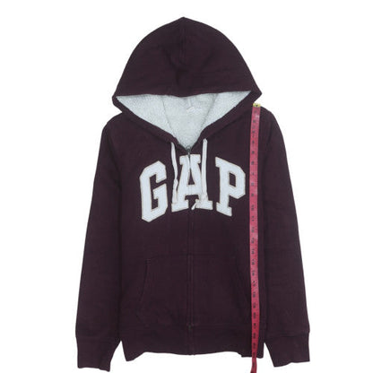 Womens UK Size M GAP Purple Full Zip Hoodie