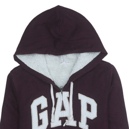 Womens UK Size M GAP Purple Full Zip Hoodie