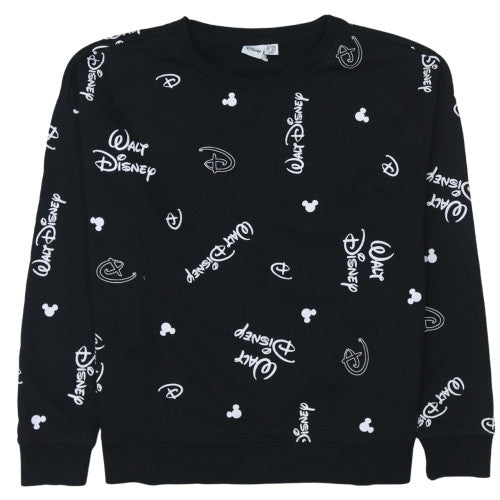 Womens UK Size L Primark Black Pullover Sweatshirt