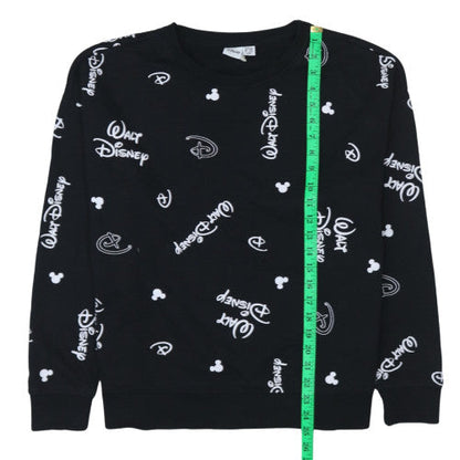 Womens UK Size L Primark Black Pullover Sweatshirt