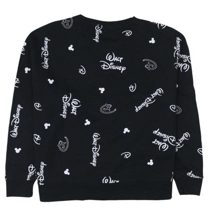 Womens UK Size L Primark Black Pullover Sweatshirt