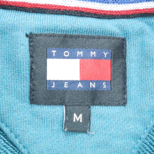 Mens UK Size M Tommy Jeans Blue Pullover Sweatshirt