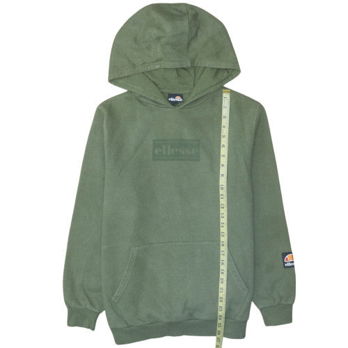 Womens UK Size 10 Ellesse Green Pullover Hoodie