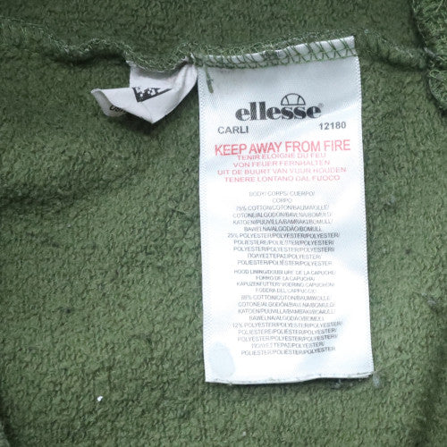 Womens UK Size 10 Ellesse Green Pullover Hoodie