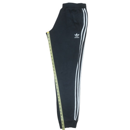 Adidas Mens Black S Sweatpants Jogger Trousers with White Stripes
