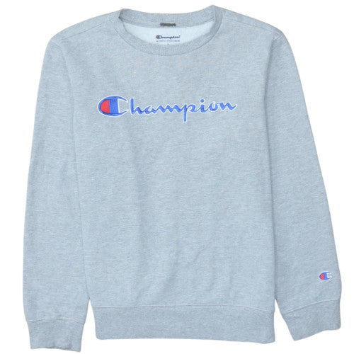 Womens UK Size L Champion Grey Pullover Sweatshirt