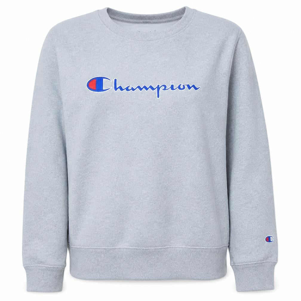 Womens UK Size L Champion Grey Pullover Sweatshirt