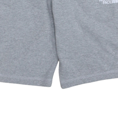 The North Face Boys Grey L Sweat Shorts Cotton Blend Activewear