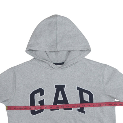 GAP Kids Boys Grey XL Pullover Hoodie Cotton Blend Logo Design