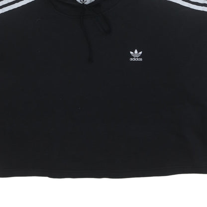 Womens UK Size 12 Adidas Black Pullover Hoodie