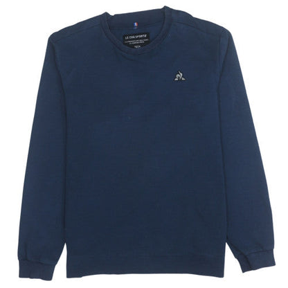 Mens UK Size XL Le Coq Sportif Blue Pullover Sweatshirt