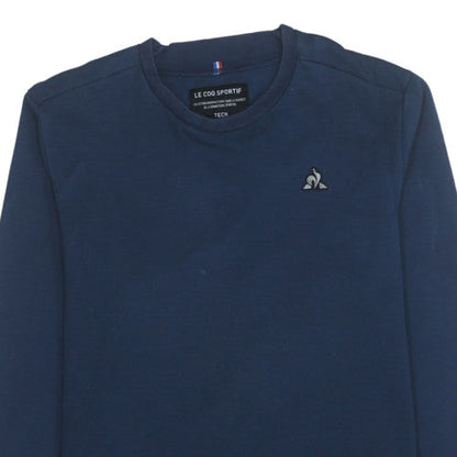 Mens UK Size XL Le Coq Sportif Blue Pullover Sweatshirt