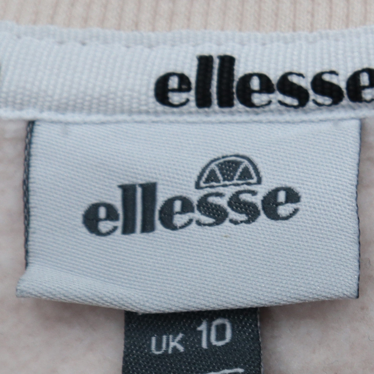 Womens UK Size 10 Ellesse Beige Pullover Sweatshirt