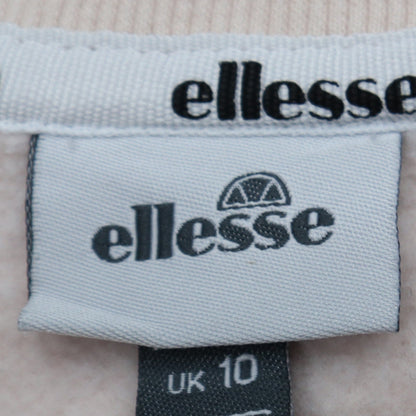 Womens UK Size 10 Ellesse Beige Pullover Sweatshirt