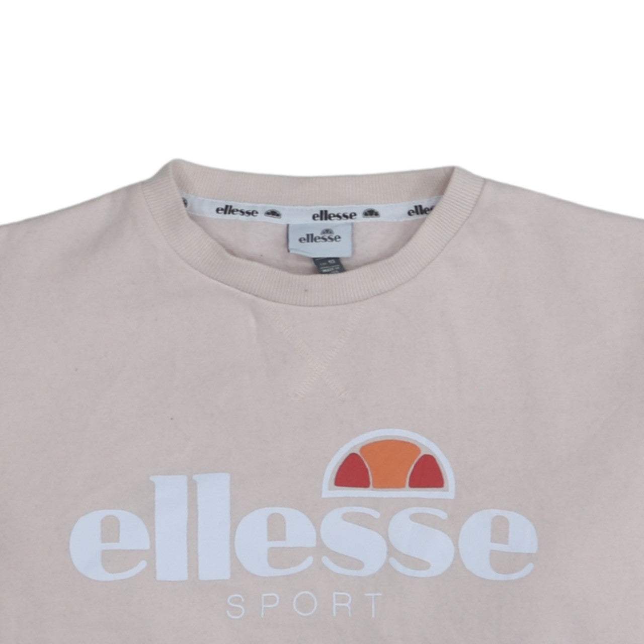 Womens UK Size 10 Ellesse Beige Pullover Sweatshirt