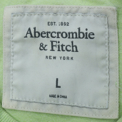 Abercrombie & Fitch Men's Green Crew Neck Muscle Fit T-Shirt Size L