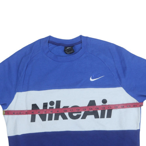 Mens UK Size S Nike Blue Pullover Sweatshirt
