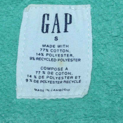 Gap Men's Green Pullover Hoodie Small Regular Fit Fleece