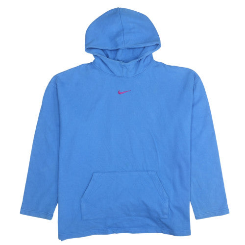 Womens UK Size M Nike Blue Pullover Hoodie