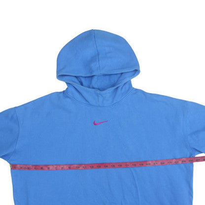 Womens UK Size M Nike Blue Pullover Hoodie