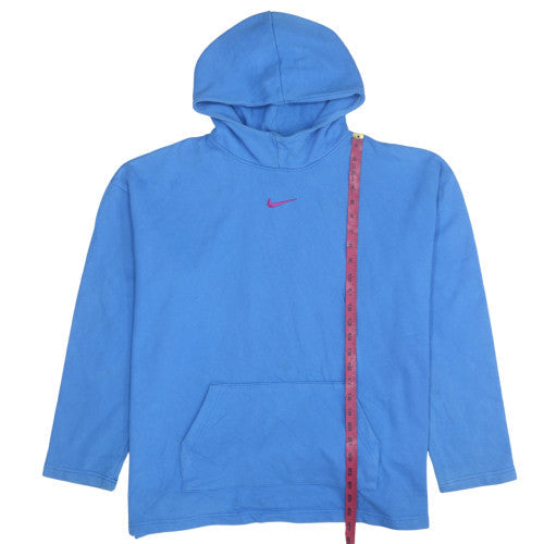 Womens UK Size M Nike Blue Pullover Hoodie