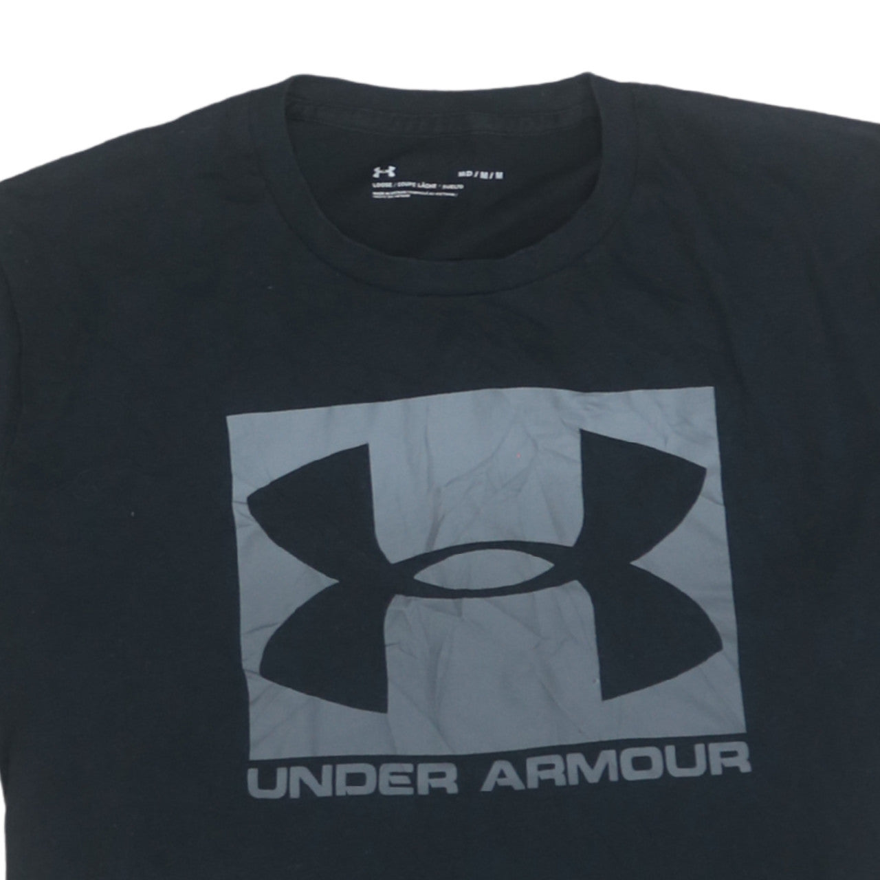 Under Armour Men Black M Short Sleeve Graphic Sports T-Shirt