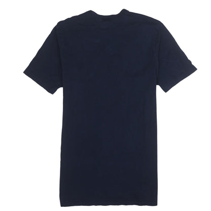 G-Star Raw Men's Blue Graphic Logo Cotton Crew Neck T-Shirt M