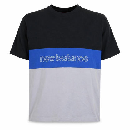New Balance Men's Multicoloured Crew Neck Cotton T-Shirt Size L