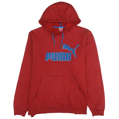 Mens UK Size 2XL Puma Red Pullover Hoodie
