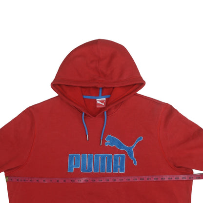 Mens UK Size 2XL Puma Red Pullover Hoodie
