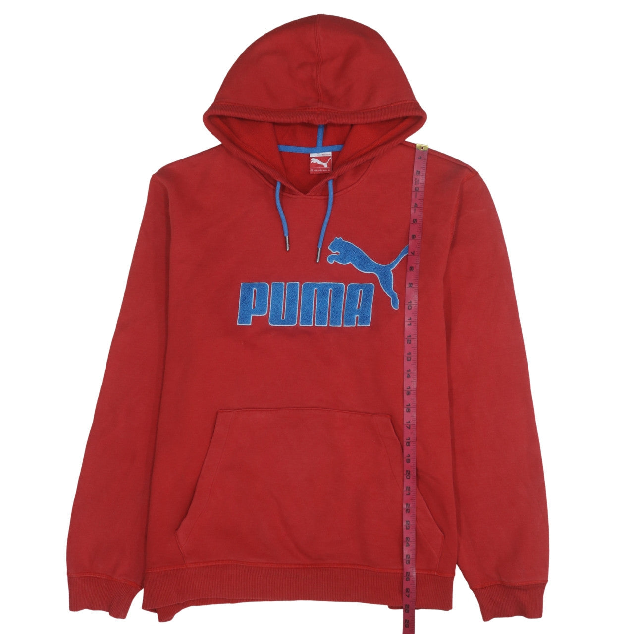 Mens UK Size 2XL Puma Red Pullover Hoodie