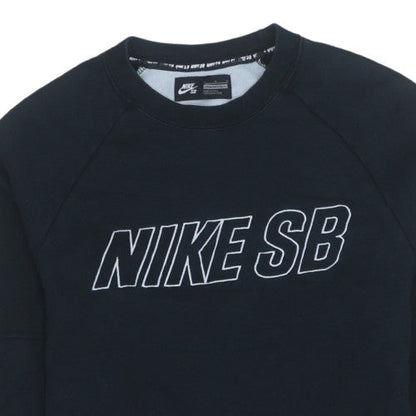 Mens UK Size M Nike Black Pullover Sweatshirt