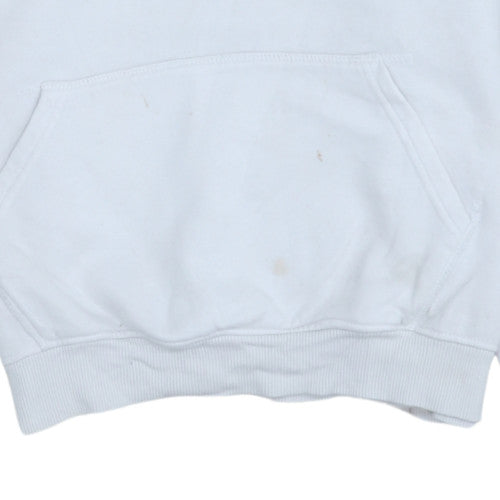 Womens UK Size 10 Ellesse White Pullover Hoodie