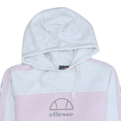 Womens UK Size 10 Ellesse White Pullover Hoodie