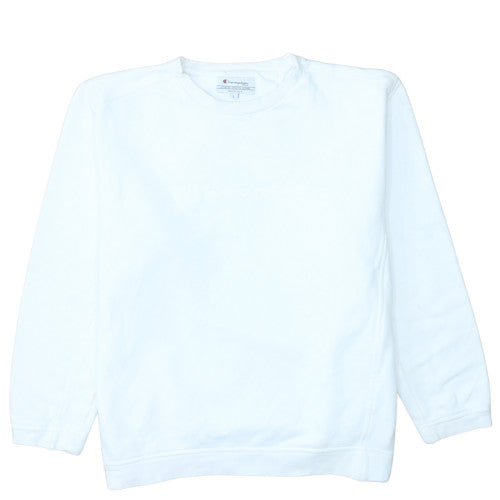 Womens UK Size L Champion White Pullover Sweatshirt