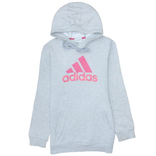 Womens UK Size 12 adidas Grey Pullover Hoodie