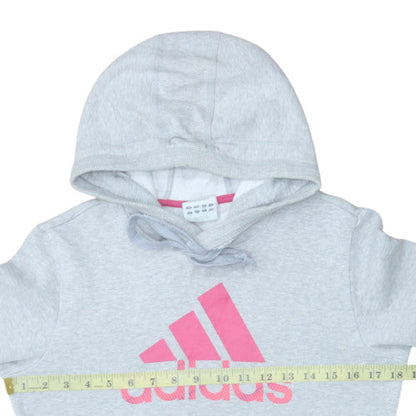 Womens UK Size 12 adidas Grey Pullover Hoodie